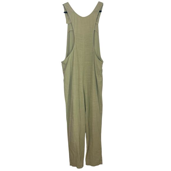L Space Freya Jumper Relaxed Fit Cotton Jumpsuit Overalls Green Size Medium - Picture 10 of 11